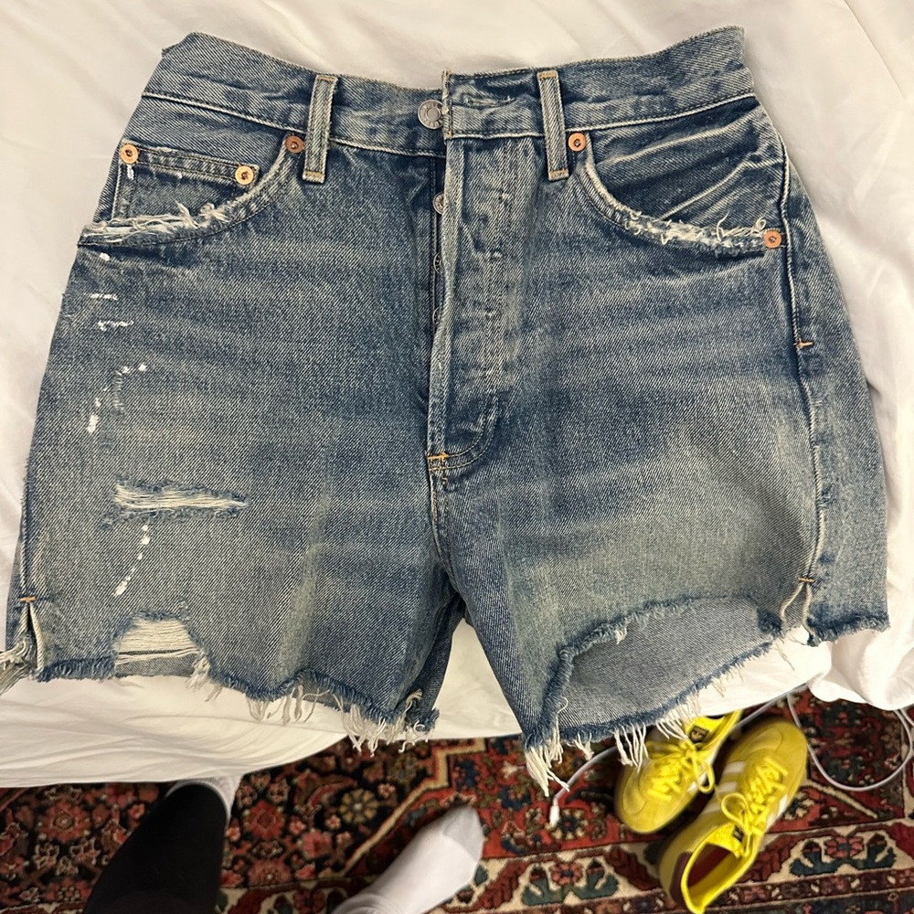 Distressed Denim Women's Shorts